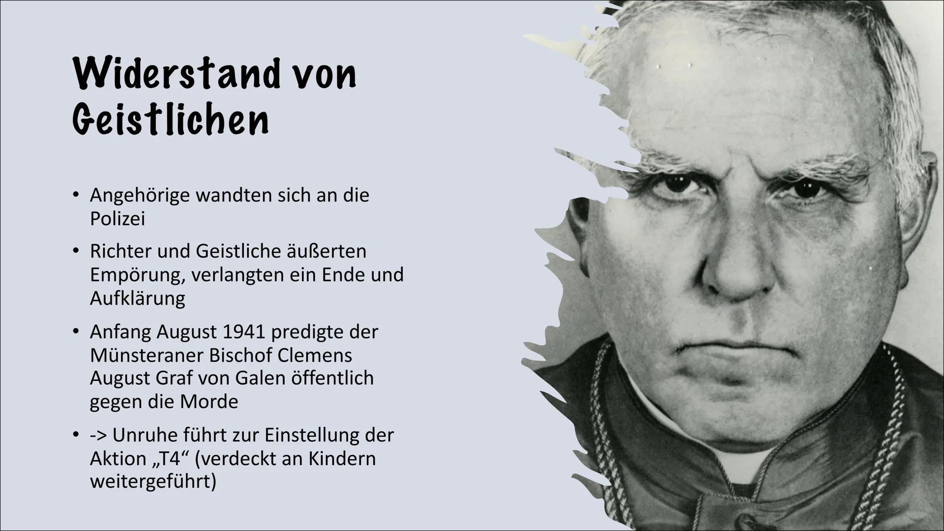 Euthanasieprogramm
Te Gliederung
●
• Begriffsabstammung
●
• Abstufung der Menschen
●
Hauptakteure
●
• Runderlass 18. August 1939
Aktion T4
E