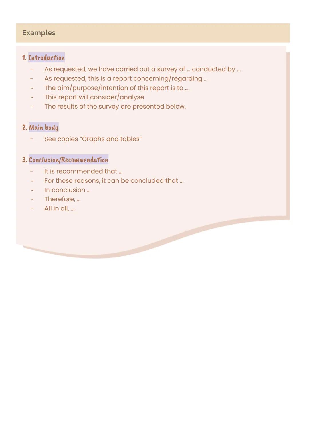 O
O
* Definition
Sums up the main information, f.e. of a presentation, a graph or a
survey
O No opinions
O
O
* Structure
O Clear structure: