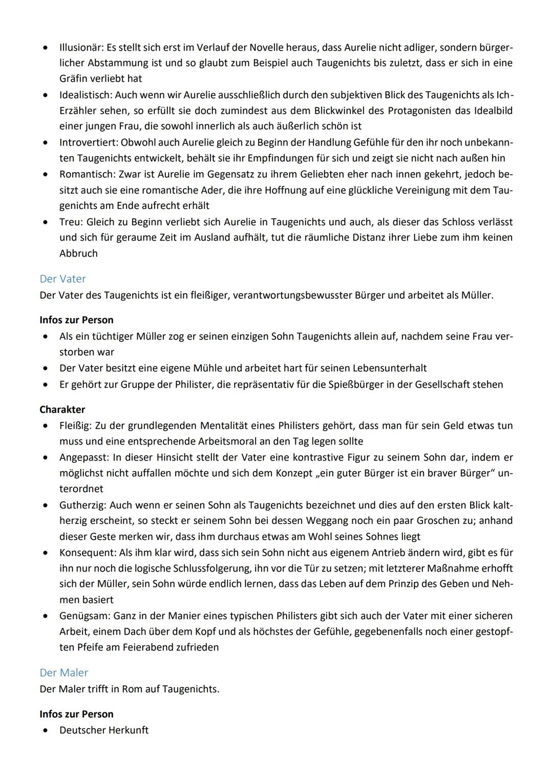 Aus dem Leben eines Taugenichts -
Joseph von Eichendorff
Übersicht
Die von Joseph Freiherr von Eichendorff verfasste Novelle Aus dem Leben e