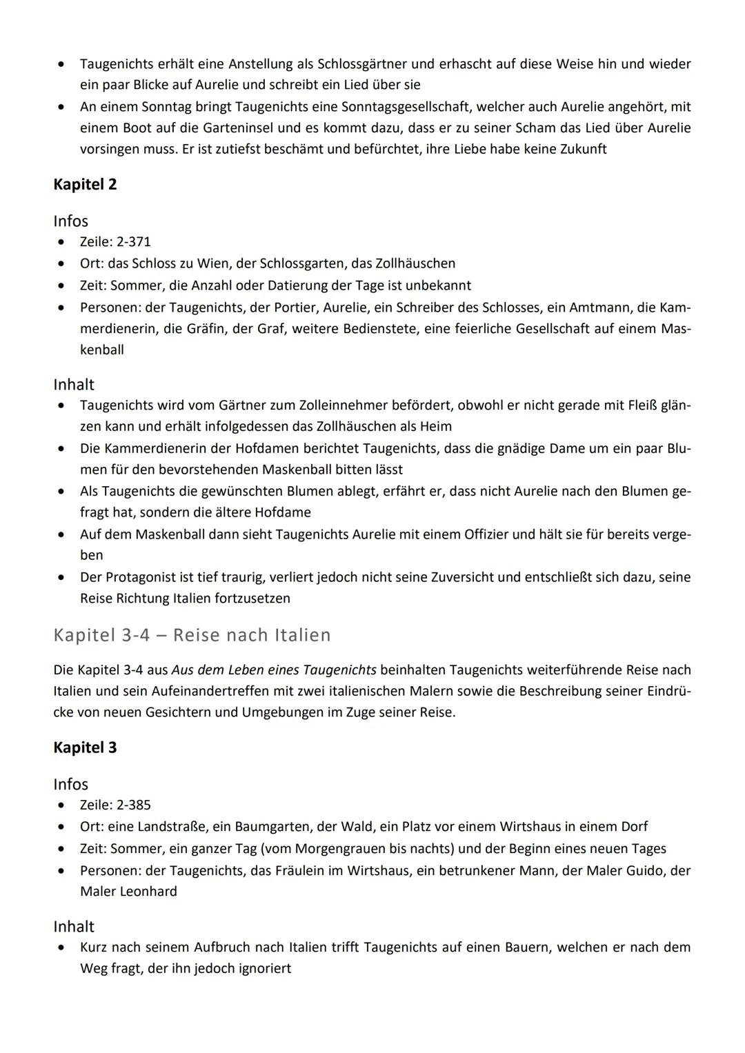 Aus dem Leben eines Taugenichts -
Joseph von Eichendorff
Übersicht
Die von Joseph Freiherr von Eichendorff verfasste Novelle Aus dem Leben e