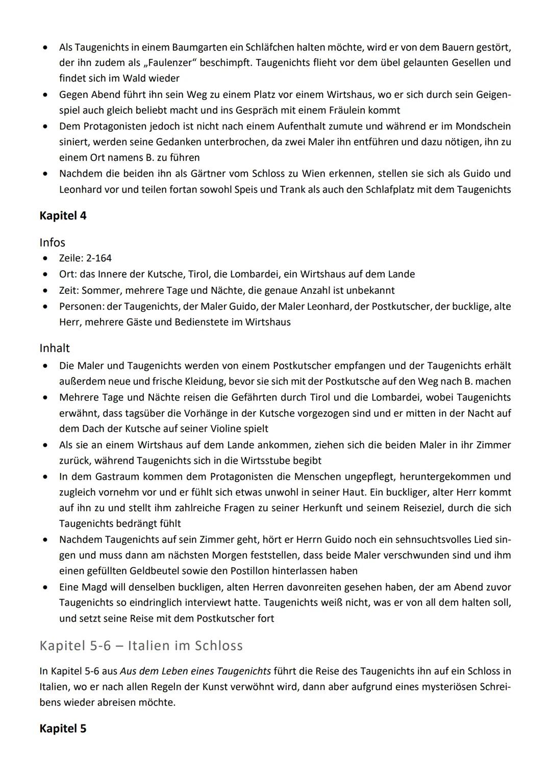 Aus dem Leben eines Taugenichts -
Joseph von Eichendorff
Übersicht
Die von Joseph Freiherr von Eichendorff verfasste Novelle Aus dem Leben e