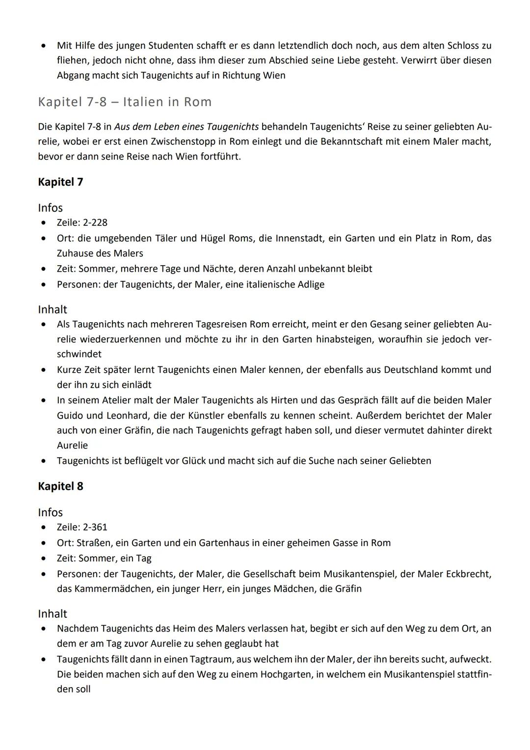 Aus dem Leben eines Taugenichts -
Joseph von Eichendorff
Übersicht
Die von Joseph Freiherr von Eichendorff verfasste Novelle Aus dem Leben e