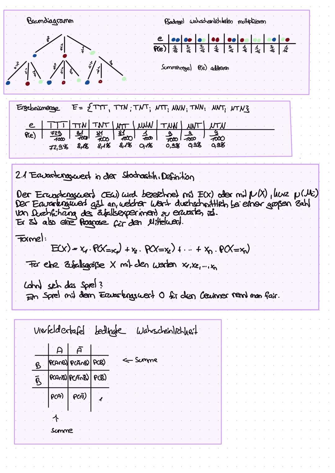 # Grundbegriffe in der Wahrscheinlichkeitstheorie
Wir beginnen mit einem einführenden Beispiel: „Würfeln mit 2 Würfel"
Gesucht: Wahrscheinl