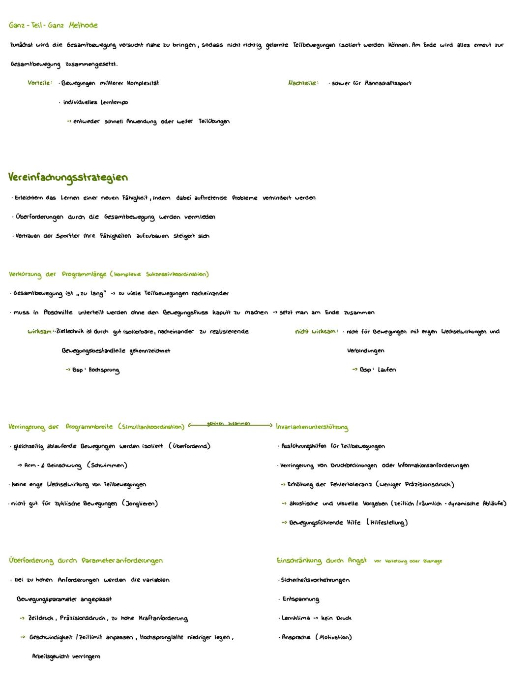 # Sportmotorisches Lernen
Phasen nach Meinel & Schnabel
Grobkoordination
- erste Erfahrungen mit einer neven Lernaufgabe
- Merkmale eine