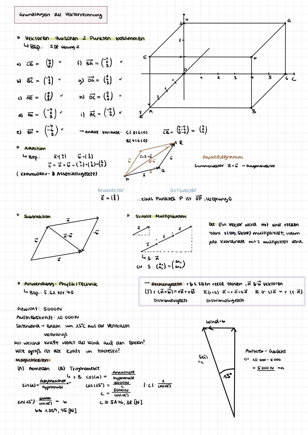 D
Punkte in der Elbene &
im Raum
vektoren
Abstände von Punkten in der Ebene (im eaum)
4 BSP.
Al۹,۱۹ ۱۹)
Blb 16, 16)
al۸; B)=$\sqrt{(b-a)²