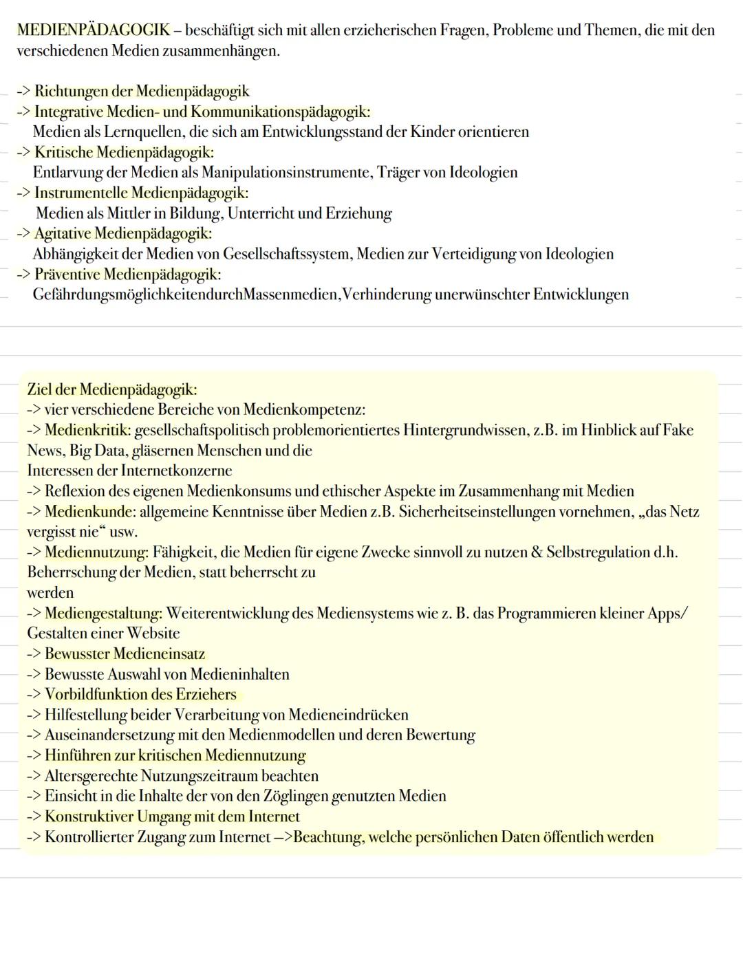 Medienerziehung # Allgemeines
-> digitale Medien spielen im Alltag der meisten Jugendlichen eine große Rolle -> wichtige
Sozialisationsinst