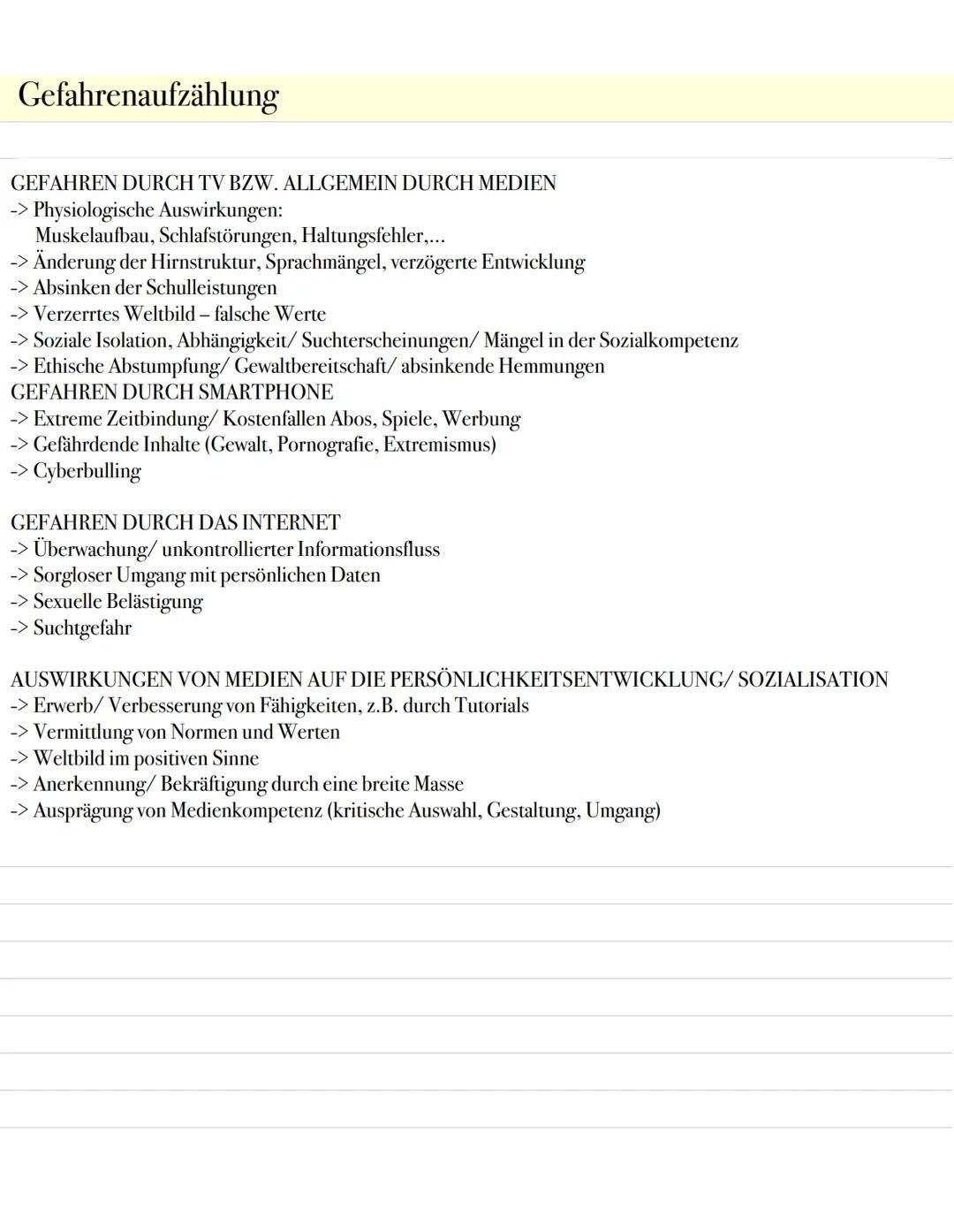 Medienerziehung # Allgemeines
-> digitale Medien spielen im Alltag der meisten Jugendlichen eine große Rolle -> wichtige
Sozialisationsinst