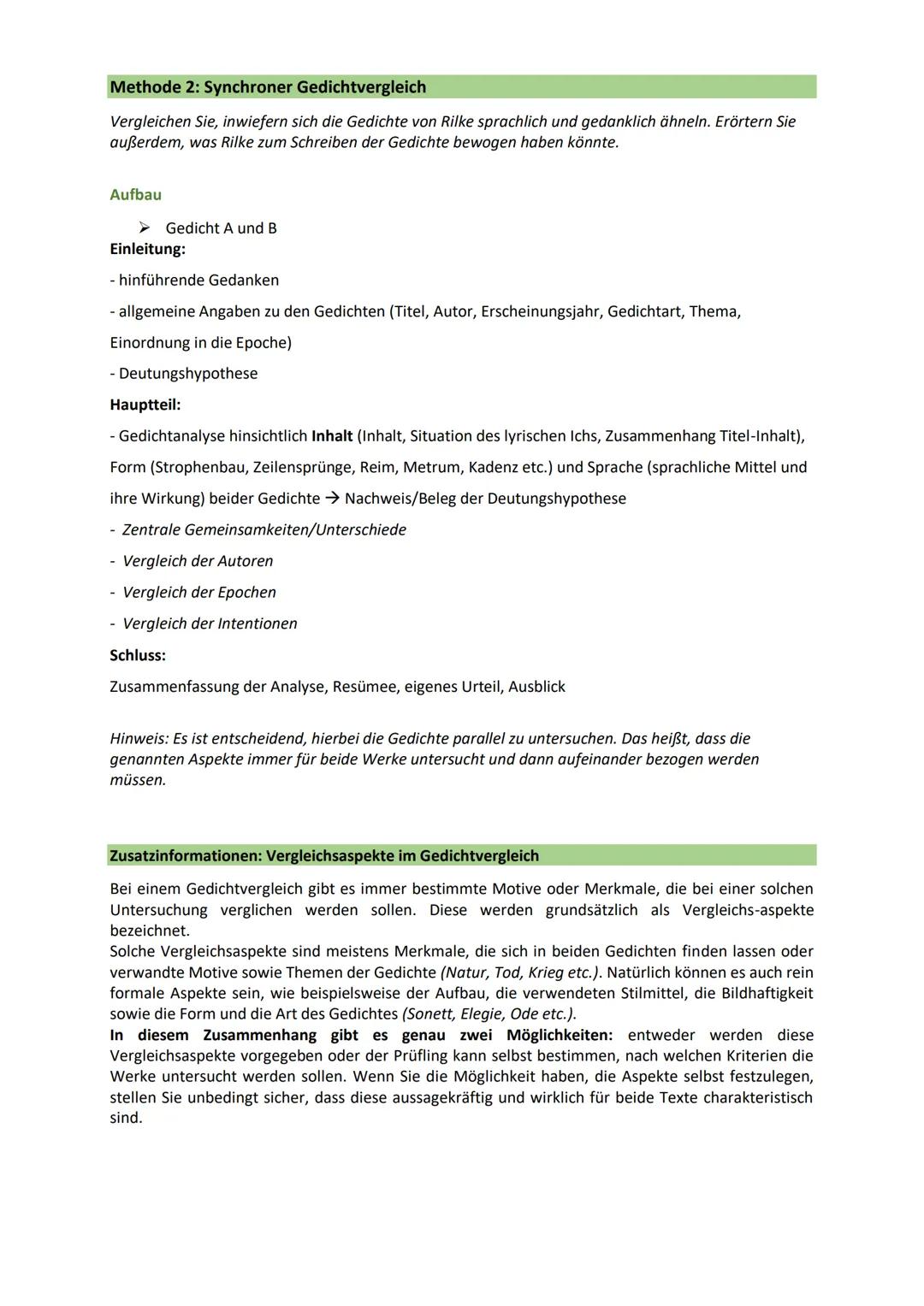# Die vergleichende Gedichtinterpretation
Bei der Methode der vergleichenden Gedichtinterpretation geht es darum, zwei oder mehrere lyrisch