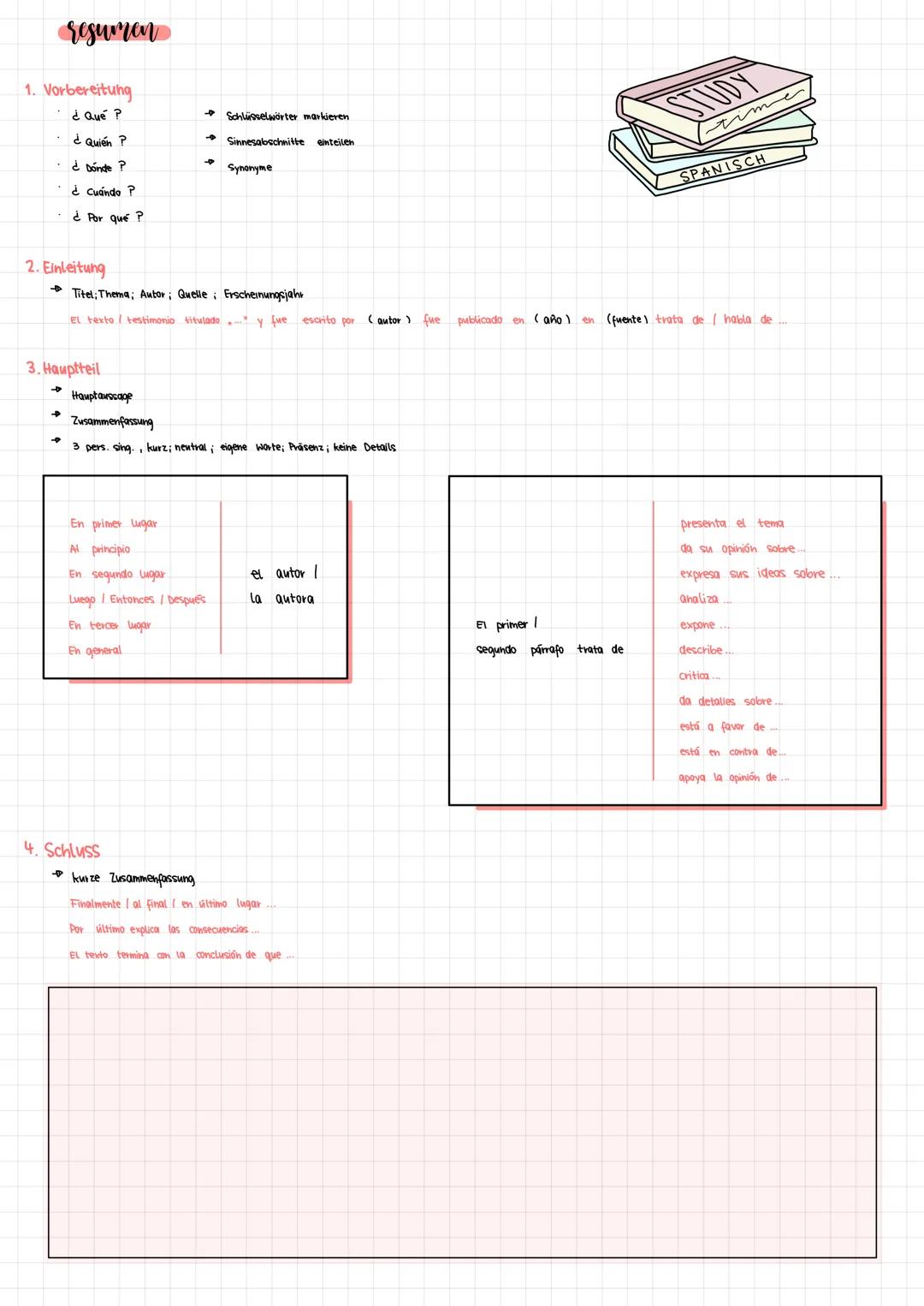 resumen/Zusammenfassung