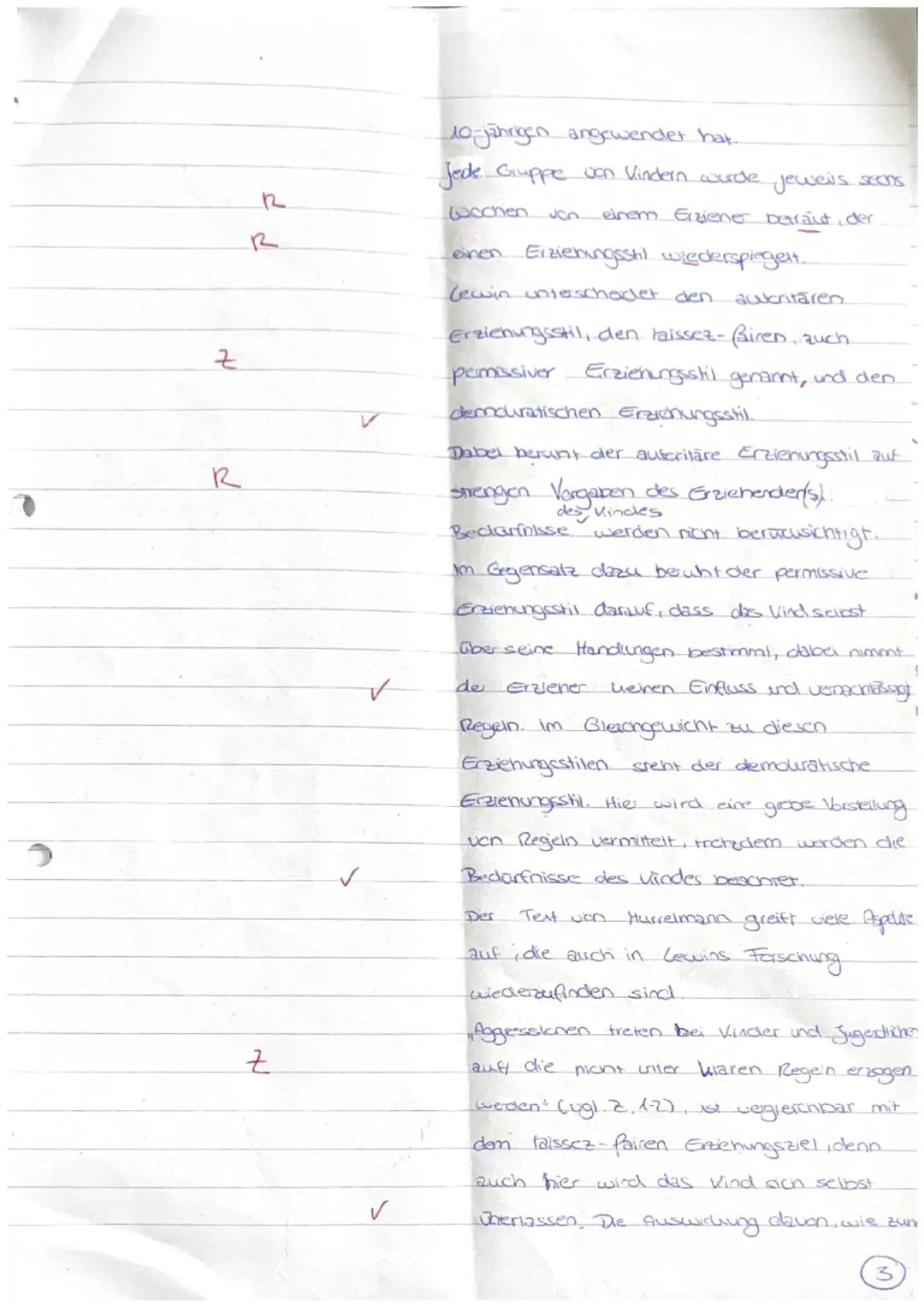 Argumente gegen die permissive¹ und die autoritäre Erziehung
faile
Die vorliegende Fachliteratur belegt, dass Aggression und Gewalt bei Kind