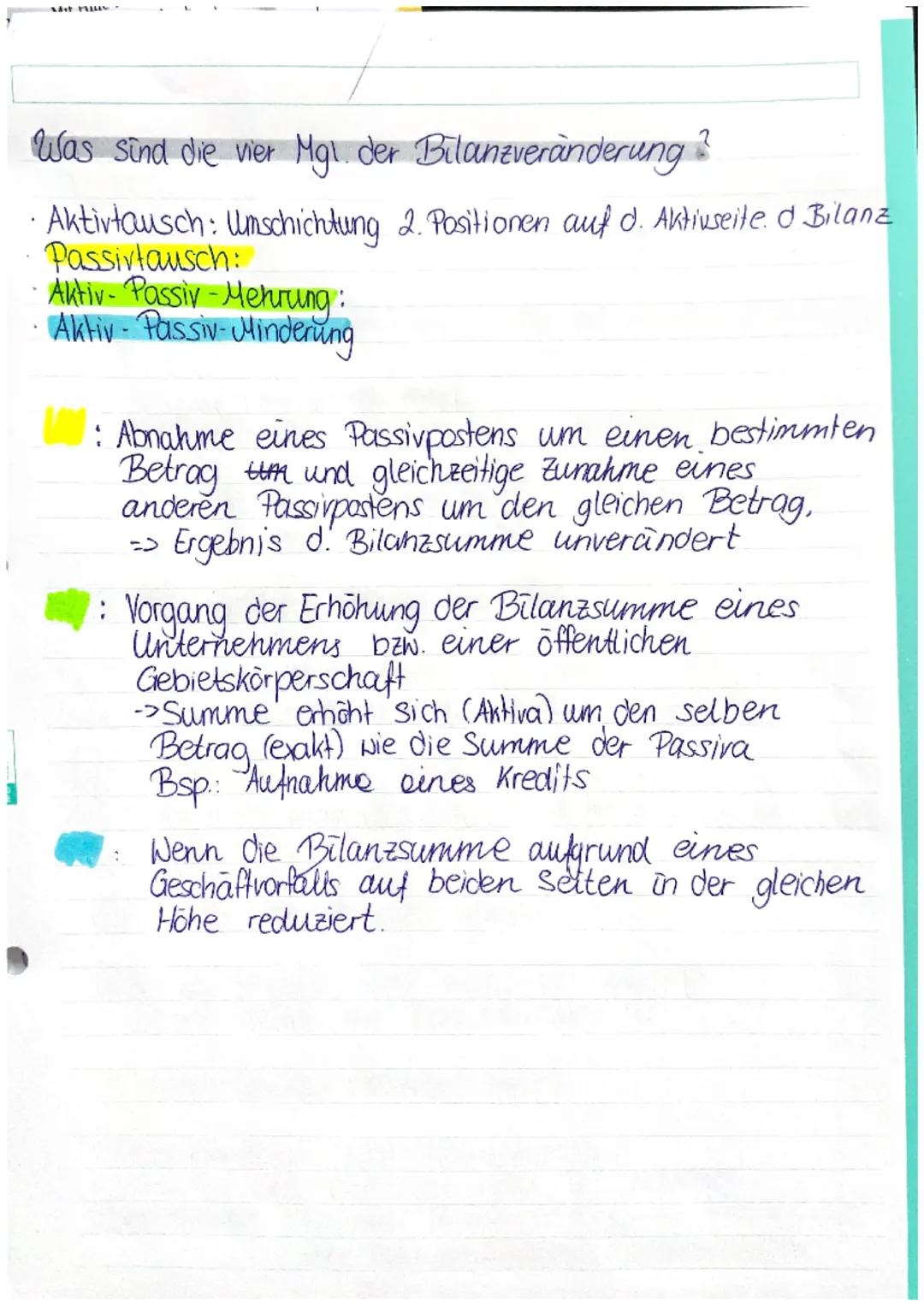 / Aktiva und Passiva - Bilang-
-Was beschreiben Aktiva und Passiva ?
Aktiva
-Welches vermögen dein Unternehmen
zur Verfügung steht
↳mit d