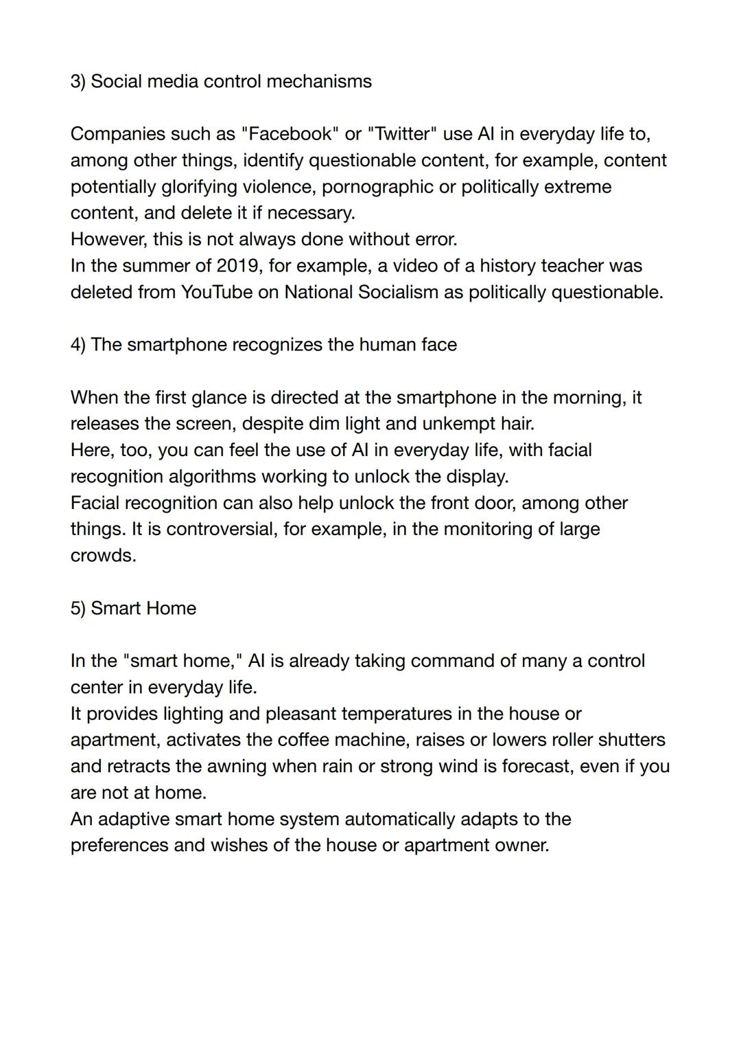 Contents:
Introduction
Page:
3
1. What is meant by artificial intelligence (AI)?
4
1.1 The weak Al
5
1.2 The strong Al
5
1.3 Comparison bet