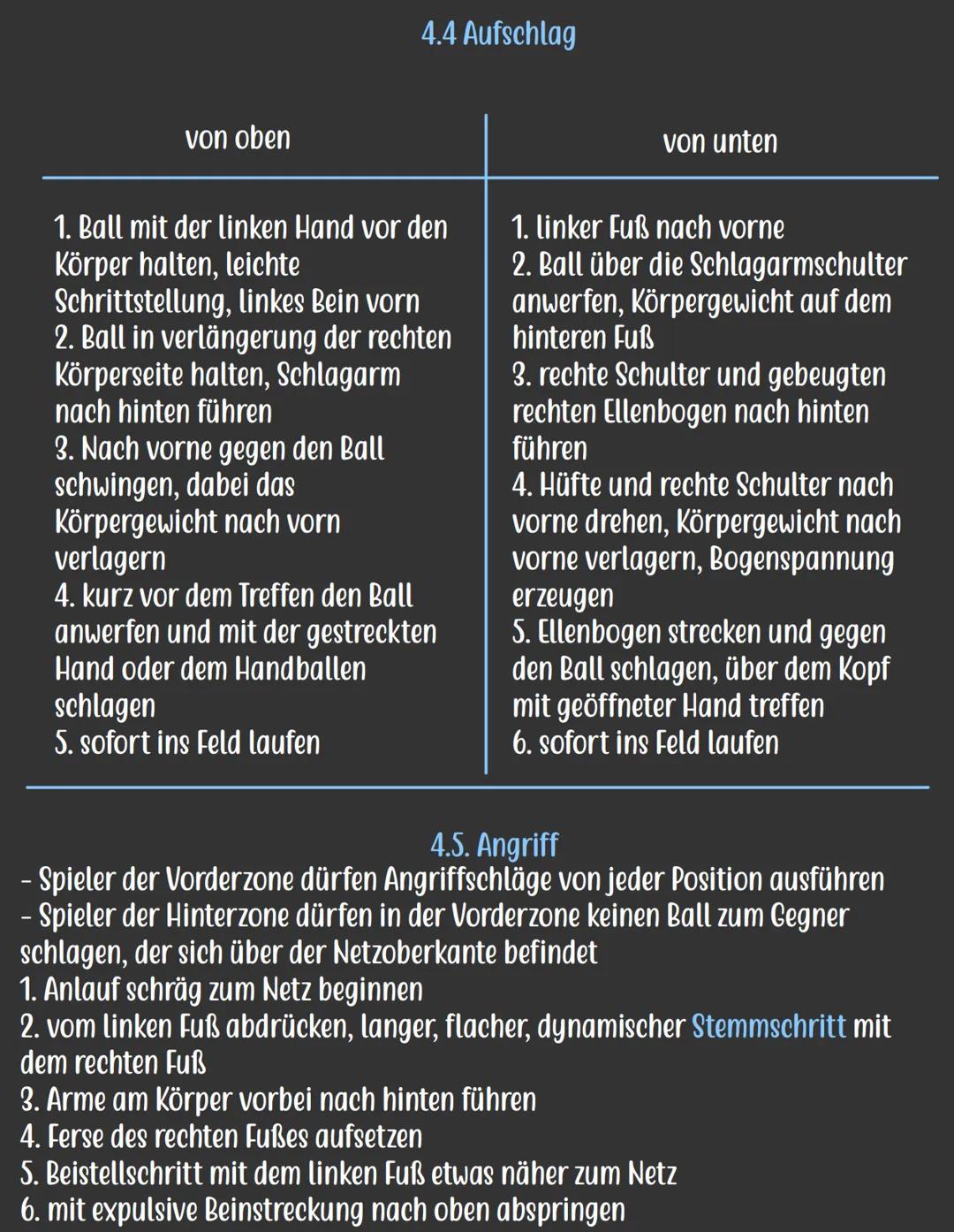 # 1. Spielidee
- Ball wird durch Aufschlag ins Spiel gebracht
- max. 3 Ballberührungen einer Mannschaft (Ausnahme: Block)
- Ziel: ball auf B