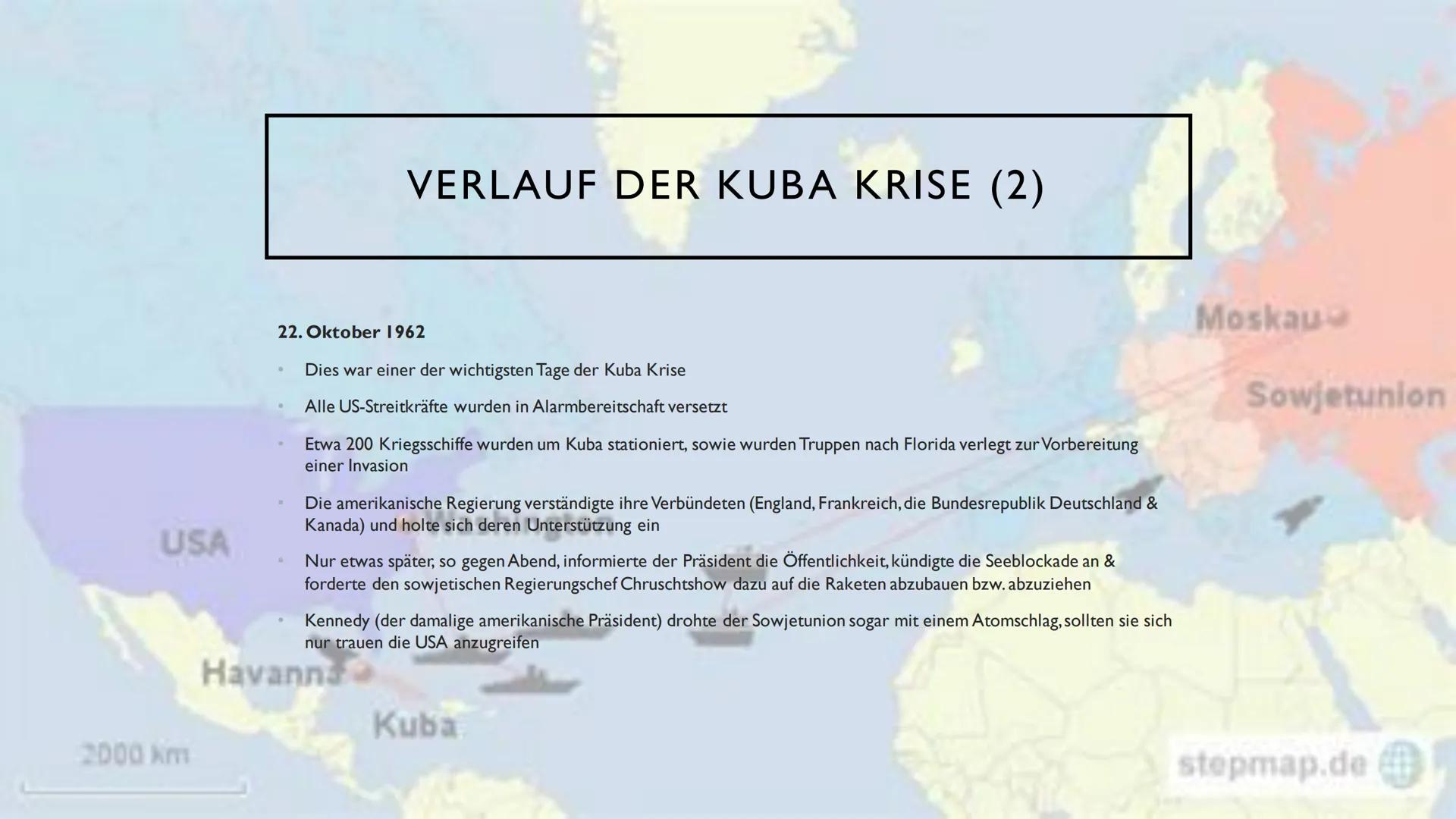 KUBA-KRISE • Entstehung der Kuba Krise
• Verlauf der Kuba Krise
• Lösung der Kuba Krise
• Folgen der Kuba Krise
INHALT ENTSTEHUNG
DER KUBA