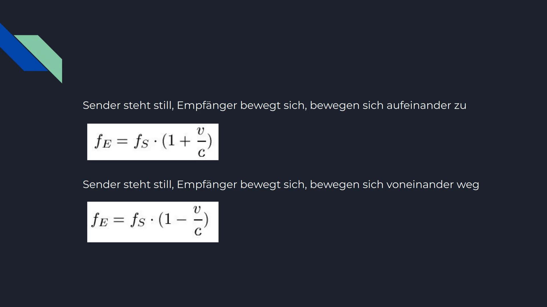 Der Doppler-Effekt # Inhaltsverzeichnis
- Entdeckung
- Akustischer Doppler-Effekt
- Beispiel: Krankenwagen
- Anwendungsbeispiele
- Formeln