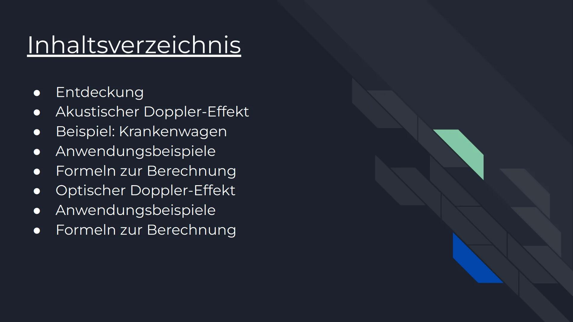 Der Doppler-Effekt # Inhaltsverzeichnis
- Entdeckung
- Akustischer Doppler-Effekt
- Beispiel: Krankenwagen
- Anwendungsbeispiele
- Formeln
