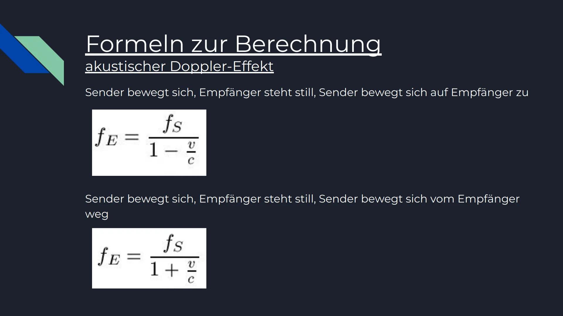 Der Doppler-Effekt # Inhaltsverzeichnis
- Entdeckung
- Akustischer Doppler-Effekt
- Beispiel: Krankenwagen
- Anwendungsbeispiele
- Formeln