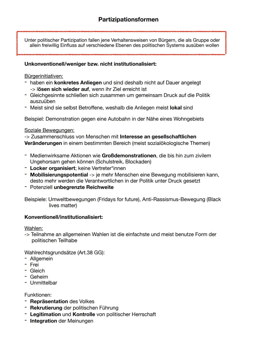 Partizipationsformen