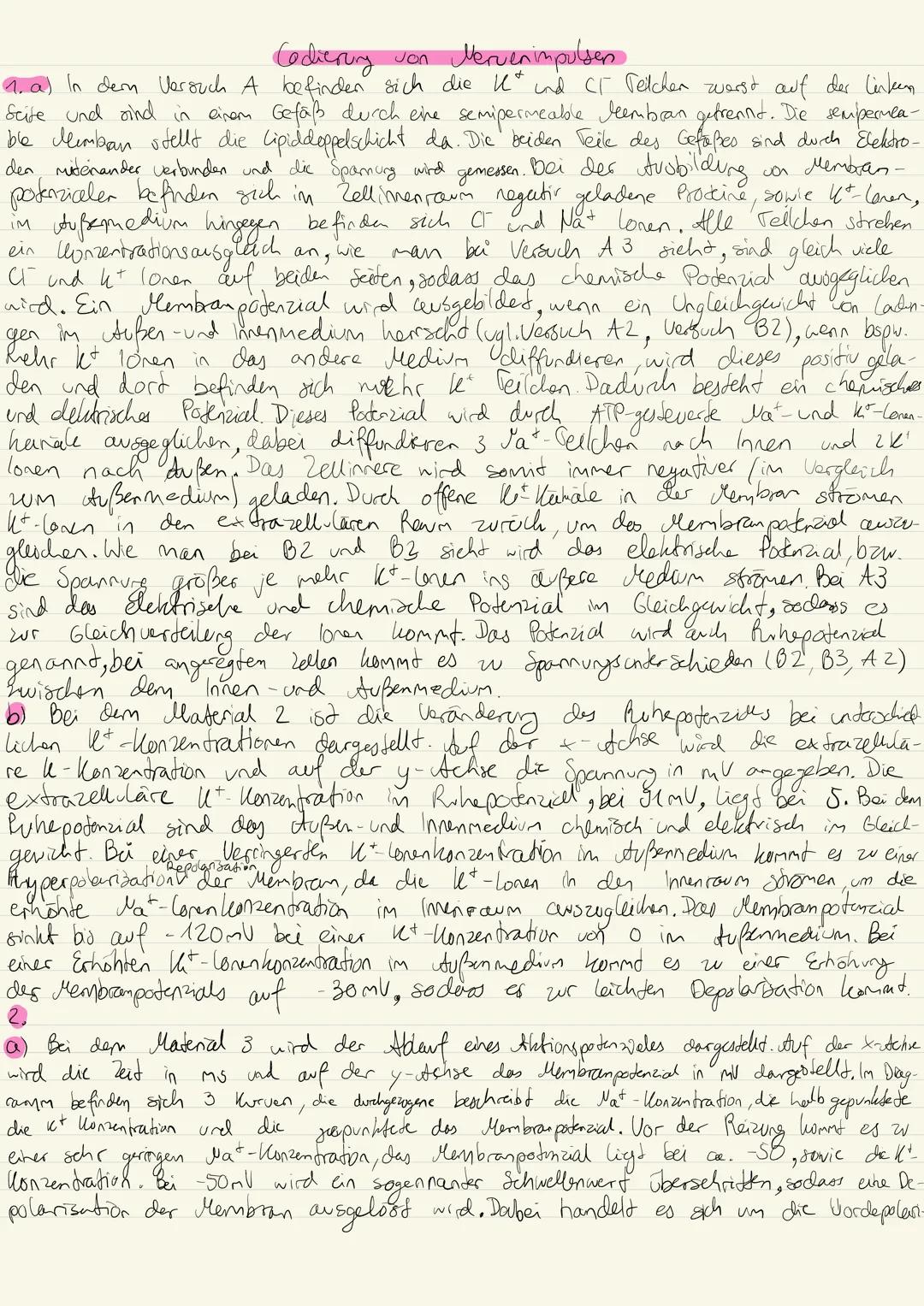 Neurobiologie
Name:________________________________________________________________________________________________________________________