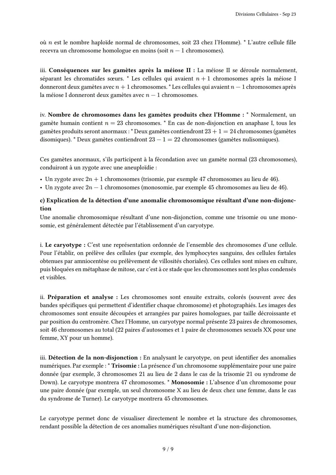 Divisions Cellulaires
Généré par Knowunity.fr - Sep 23
Description: Cet examen couvre les mécanismes de mitose et méiose.
Bonne chance!