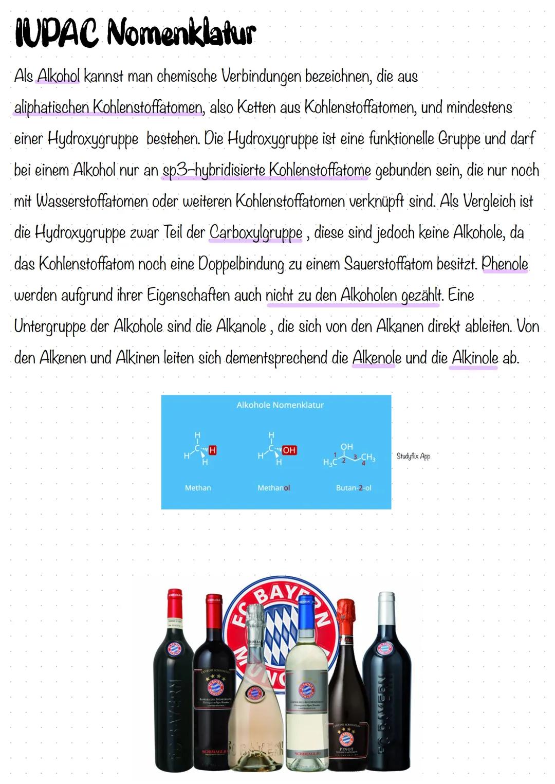 Alkane/Alkene und Alkine/Zwischenmolekulare Kräfte/Alkohol (Chemie) als